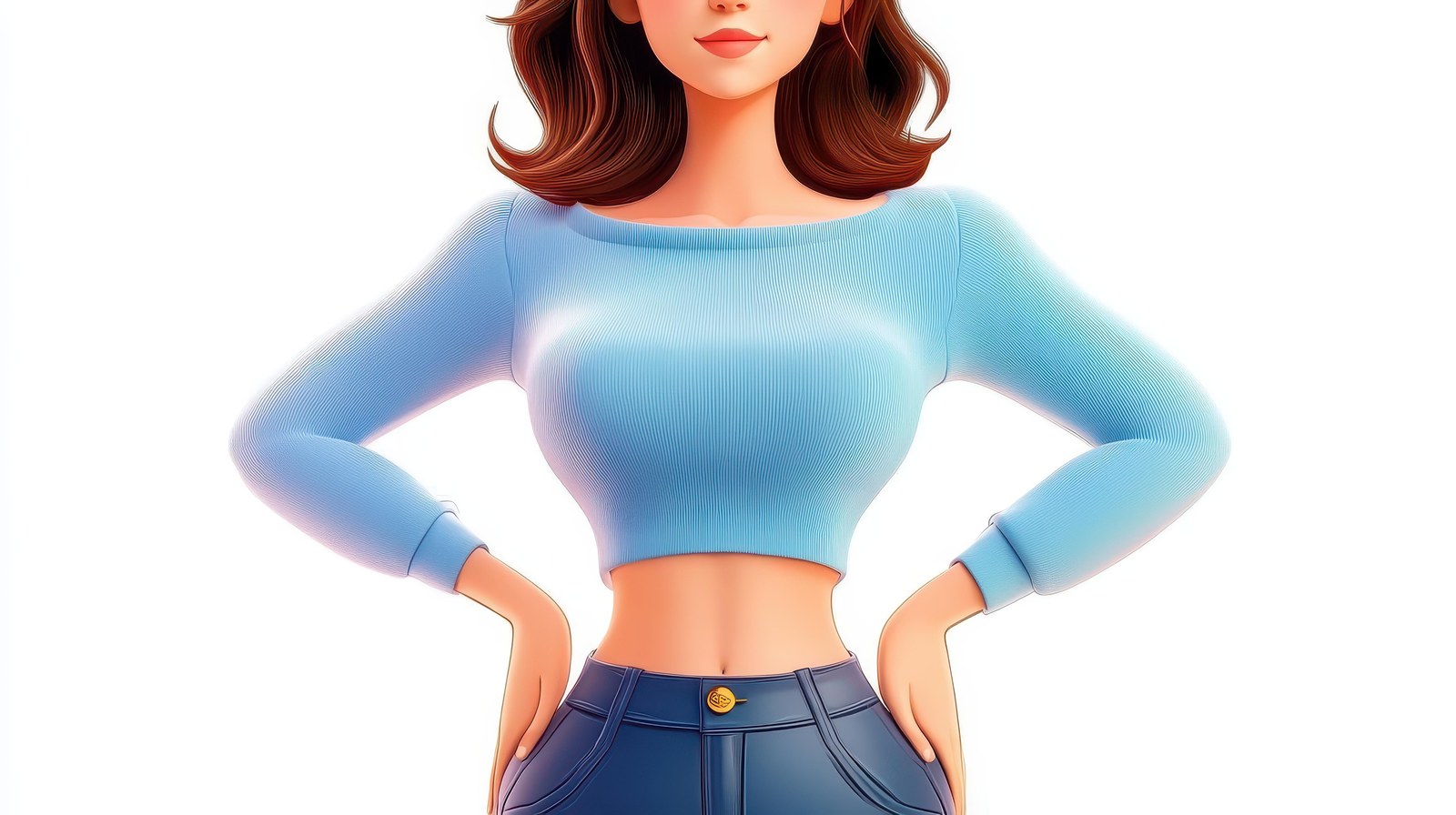 엉덩이축소 지방흡입 후 체형 관리와 자신감을 되찾은 여성 이미지
