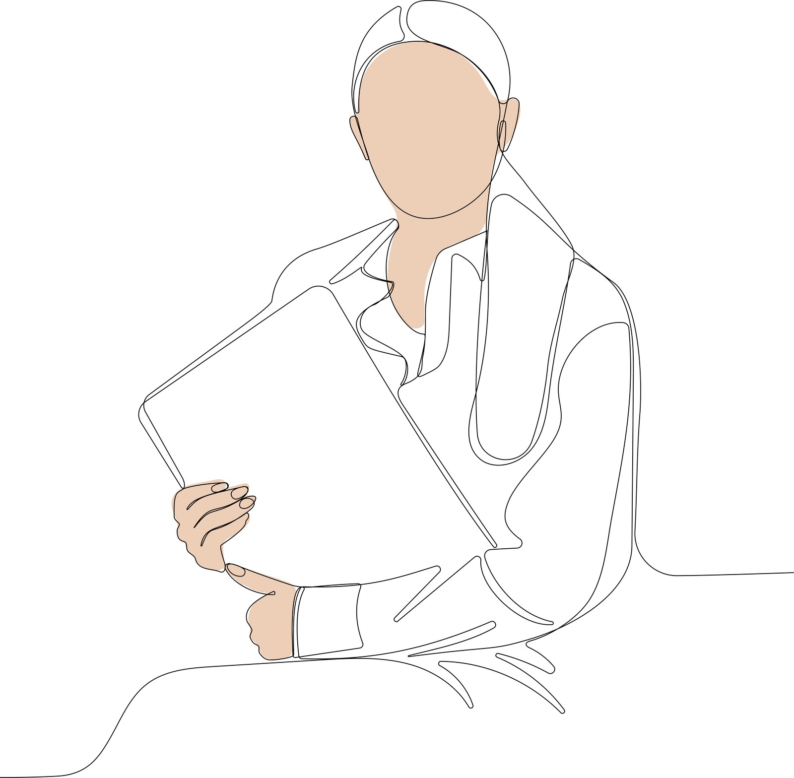 회복 과정에서 진료 내용을 확인하는 의료진 참고 일러스트