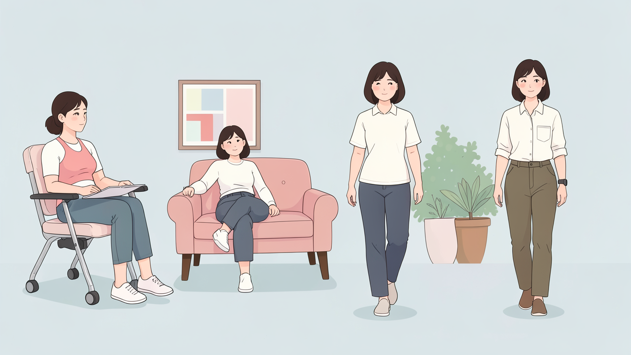 유방 지방흡입 수술 당일부터 3~6개월까지 회복 흐름 일러스트 비너스의원