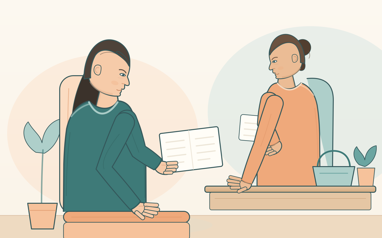 서로 다른 가상 성인이 각자 일상 계획을 살피는 회복 개인차 설명 삽화