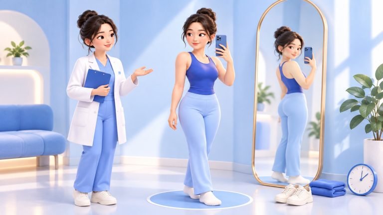 엉덩이 지방흡입 한 달이 지난 뒤부터 6개월까지 — 단단함이 풀린 다음에 이어 가는 체중 기준선·사진 기록·몸 신호 확인 루틴